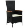 Set de comedor jardín 11 pzas con cojines ratán sintético negro by , Garden sets - Ref: Foro24-3277528, Price: 1,00 €, Discou...