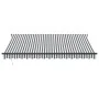 Toldo retráctil aluminio y tela gris antracita y blanco 4x3 m | Foro24.es | Tu tienda online para hogar, jardín y más Foro24.es