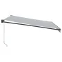 Toldo retráctil aluminio y tela gris antracita y blanco 4x3 m | Foro24.es | Tu tienda online para hogar, jardín y más Foro24.es
