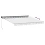 Toldo retráctil aluminio y tela gris antracita y blanco 4x3 m | Foro24.es | Tu tienda online para hogar, jardín y más Foro24.es