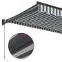 Toldo retráctil aluminio y tela gris antracita y blanco 5x3 m by , Awnings - Ref: Foro24-3216112, Price: 335,30 €, Discount: ...
