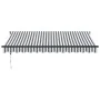 Toldo retráctil aluminio y tela antracita y blanco 3,5x2,5 m by , Awnings - Ref: Foro24-3216119, Price: 265,69 €, Discount: -5%%