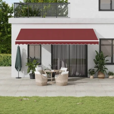 Toldo retráctil manual burdeos 500x300 cm von , Markisen - Ref: Foro24-3215297, Preis: 363,79 €, Rabatt: -5%%