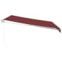 Toldo retráctil manual burdeos 400x300 cm by , Awnings - Ref: Foro24-3215295, Price: 276,70 €, Discount: -5%%