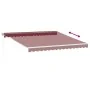 Toldo retráctil manual burdeos 400x300 cm by , Awnings - Ref: Foro24-3215295, Price: 276,70 €, Discount: -5%%