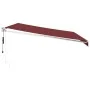 Toldo retráctil automático burdeos 450x300 cm de , Toldos - Ref: Foro24-3215306, Precio: 378,26 €, Descuento: -5%%