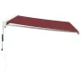 Toldo retráctil automático burdeos 400x300 cm de , Toldos - Ref: Foro24-3215325, Precio: 1,00 €, Descuento: -5%%