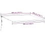 Toldo retráctil automático burdeos 400x300 cm de , Toldos - Ref: Foro24-3215325, Precio: 1,00 €, Descuento: -5%%