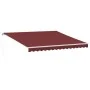 Toldo retráctil manual con luces LED burdeos 400x300 cm de , Toldos - Ref: Foro24-3214974, Precio: 362,31 €, Descuento: -5%%