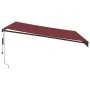 Toldo retráctil automático con luces LED burdeos 400x300 cm von , Markisen - Ref: Foro24-3310189, Preis: 566,69 €, Rabatt: -5%%