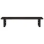 Estante de lavabo de pared de acero y madera maciza de roble | Foro24.es | Tu tienda online para hogar, jardín y más Foro24.es