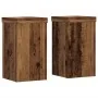 Soportes de plantas 2 uds madera roble envejecido 10x10x18 cm | Foro24.es | Tu tienda online para hogar, jardín y más Foro24.es