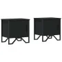 Mesitas de noche 2 uds madera contrachapada negro 40x30x40 cm de , Mesitas de noche - Ref: Foro24-848515, Precio: 65,76 €, De...