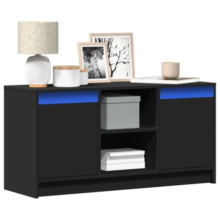 Mueble de TV con LED madera de ingeniería negro 100x34x50 cm von , TV-Möbel - Ref: Foro24-852188, Preis: 90,87 €, Rabatt: -5%%