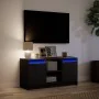 Mueble de TV con LED madera de ingeniería negro 100x34x50 cm von , TV-Möbel - Ref: Foro24-852188, Preis: 90,87 €, Rabatt: -5%%