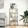 Estantería de madera de ingeniería roble artisian 60x20x120 cm de , Librerías y estanterías - Ref: Foro24-858155, Precio: 74,...