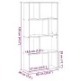 Estantería de madera de ingeniería roble artisian 60x20x120 cm de , Librerías y estanterías - Ref: Foro24-858155, Precio: 74,...