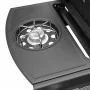 Barbacoa grill de gas 6+1 quemadores negra y plateada by , Barbecues - Ref: Foro24-273793, Price: 443,56 €, Discount: -5%%