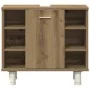 Juego de muebles baño 3 piezas madera ingeniería roble artisan by , Bathroom furniture - Ref: Foro24-3328570, Price: 230,77 €...