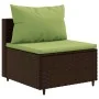 Set muebles de jardín 7 piezas y cojines ratán sintético marrón by , Garden sets - Ref: Foro24-3308118, Price: 532,65 €, Disc...