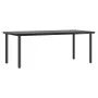 Set de comedor de jardín 7 piezas cojines ratán sintético negro | Foro24.es | Tu tienda online para hogar, jardín y más Foro24.es
