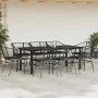 Set de comedor jardín 9 piezas cojines ratán polivinílico negro | Foro24.es | Tu tienda online para hogar, jardín y más Foro24.es