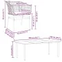 Set de comedor jardín 9 piezas cojines ratán polivinílico negro | Foro24.es | Tu tienda online para hogar, jardín y más Foro24.es