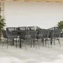 Set de comedor jardín 9 piezas cojines ratán polivinílico negro by , Garden sets - Ref: Foro24-3334617, Price: 758,89 €, Disc...