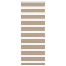 Estor cebra marrón arena tejido ancho 55,9 cm