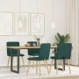 Sillas de comedor 4 unidades tela verde oscuro | Foro24.es | Tu tienda online para hogar, jardín y más Foro24.es
