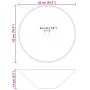 Lavabos 2 uds negro brillo Ø42x14 cm cerámica by , Basins and sinks - Ref: Foro24-42000314, Price: 72,35 €, Discount: -5%%