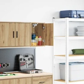 Armario de pared para garaje madera ingeniería artesanal roble von , Armarios industriales - Ref: Foro24-860623, Preis: 29,94...