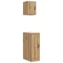 Armarios 2 uds para garaje madera ingeniería artesanal roble by , Armarios industriales - Ref: Foro24-3328295, Price: 73,62 €...