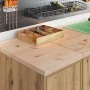 Armarios 2 uds para garaje madera ingeniería artesanal roble by , Armarios industriales - Ref: Foro24-3328295, Price: 73,62 €...