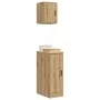 Armarios 2 uds para garaje madera ingeniería artesanal roble by , Armarios industriales - Ref: Foro24-3328295, Price: 73,62 €...