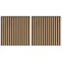 Paneles acústicos de pared 2 uds listones 60,5x60 cm de , Recubrimiento de paredes - Ref: Foro24-42002578, Precio: 46,39 €, D...