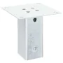 Bases para postes cuadradas 4 uds. Plata 71x71 mm | Foro24.es | Tu tienda online para hogar, jardín y más Foro24.es