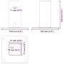 Bases para postes cuadradas 4 uds. Plata 71x71 mm | Foro24.es | Tu tienda online para hogar, jardín y más Foro24.es
