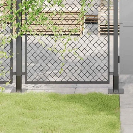 Bases para postes cuadradas 12 uds. Antracita 46x46 mm by , fence posts - Ref: Foro24-42000019, Price: 54,37 €, Discount: -5%%