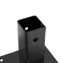 Bases para postes cuadradas 12 uds. Antracita 46x46 mm by , fence posts - Ref: Foro24-42000019, Price: 54,37 €, Discount: -5%%