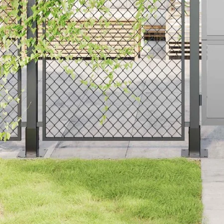 Bases para postes cuadradas 12 uds. Antracita 71x71 mm by , fence posts - Ref: Foro24-42000025, Price: 66,72 €, Discount: -5%%