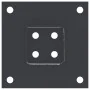 Bases para postes cuadradas 12 uds. Antracita 71x71 mm by , fence posts - Ref: Foro24-42000025, Price: 66,72 €, Discount: -5%%