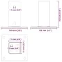 Bases para postes cuadradas 12 uds. Antracita 71x71 mm by , fence posts - Ref: Foro24-42000025, Price: 66,72 €, Discount: -5%%