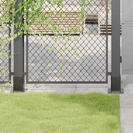 Bases para postes cuadradas 12 uds. Antracita 81x81 mm by , fence posts - Ref: Foro24-42000027, Price: 57,91 €, Discount: -5%%
