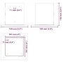 Bases para postes cuadradas 12 uds. Antracita 101x101 mm by , fence posts - Ref: Foro24-42000031, Price: 86,76 €, Discount: -5%%