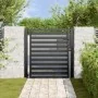 Puerta de jardín con cerradura de aluminio negra 100x100 cm by , garden gates - Ref: Foro24-42004146, Price: 259,23 €, Discou...