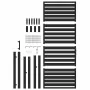 Puerta de jardín con cerradura de aluminio negra 100x200 cm von , Gartentore - Ref: Foro24-42004150, Preis: 305,57 €, Rabatt:...