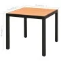 Set de comedor de jardín de 5 piezas PVC ratán negro y marrón by , Garden sets - Ref: Foro24-3060107, Price: 430,09 €, Discou...
