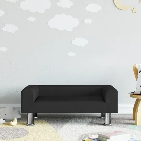 Sofá para niños de terciopelo negro 70x45x26,5 cm | Foro24.es | Tu tienda online para hogar, jardín y más Foro24.es