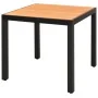 Set de comedor de jardín de 3 piezas PVC ratán negro y marrón by , Garden sets - Ref: Foro24-3060124, Price: 263,13 €, Discou...